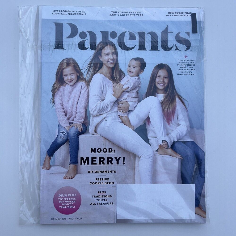 Parents Magazine December 2018 Jessica Alba Mood Merry - Annual Essay - Fun